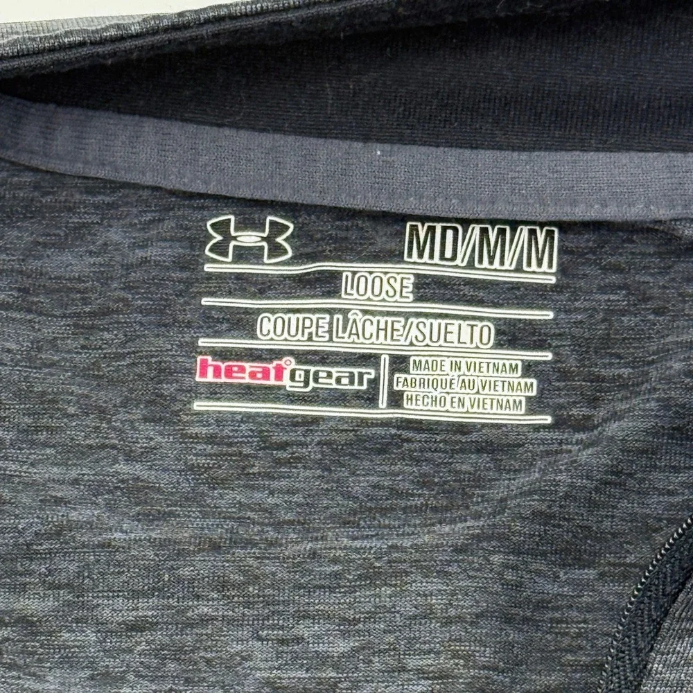 Under Armour 1/2 Zip Pullover Shirt Men's M‎ Heatgear Loose Fit  Charcoal Gray